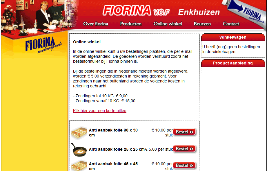 Fiorina's eerste site